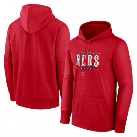 Men's Cincinnati Reds Red Pregame Performance Pullover Hoodie