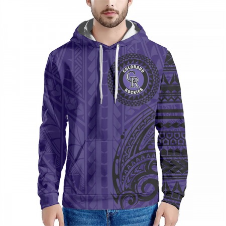 Men's Colorado Rockies Purple Hoodie