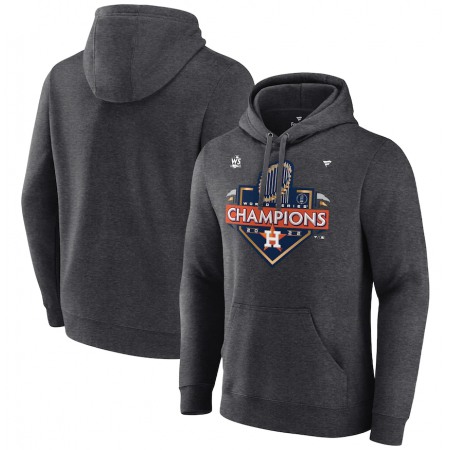 Men's Houston Astros Heather Charcoal 2022 World Series Champions Locker Room Pullover Hoodie