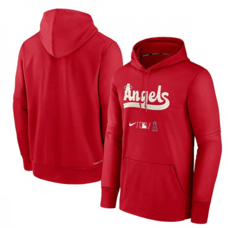 Men's Los Angeles Angels 2022 Red City Connect Performance Pullover Hoodie