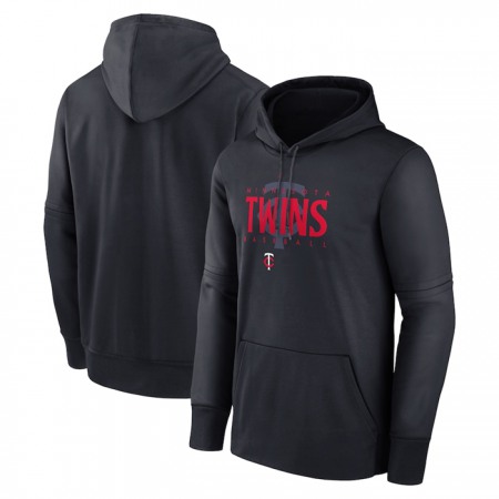 Men's Minnesota Twins Navy Pregame Performance Pullover Hoodie