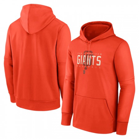 Men's San Francisco Giants Orange regame Performance Pullover Hoodie