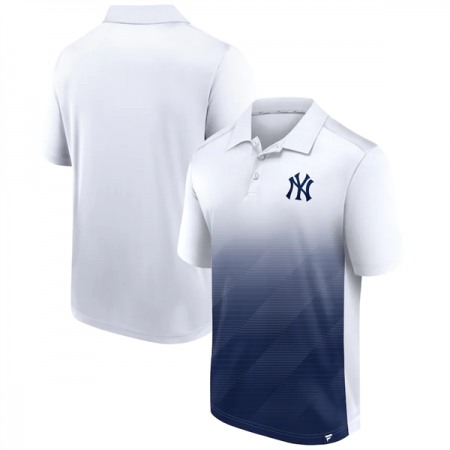 Men's New York Yankees White/Navy iconic Parameter Sublimated Polo