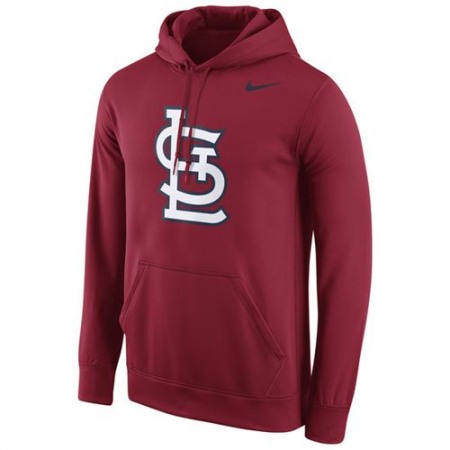 St.Louis Cardinals Nike Logo Performance Pullover Red MLB Hoodie