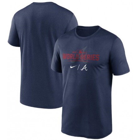 Men's Atlanta Braves 2021 Navy World Series Collection Dugout T-Shirt