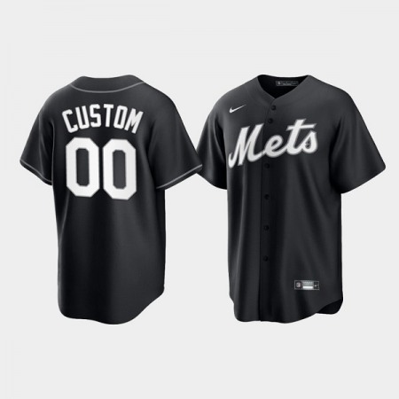 Men's New York Mets ACTIVE Player Custom Black Cool Base Stitched Baseball Jersey