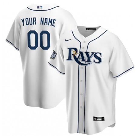 Men's Tampa Bay Rays Customized White 2020 World Series Bound Custom Stitched MLB Jersey