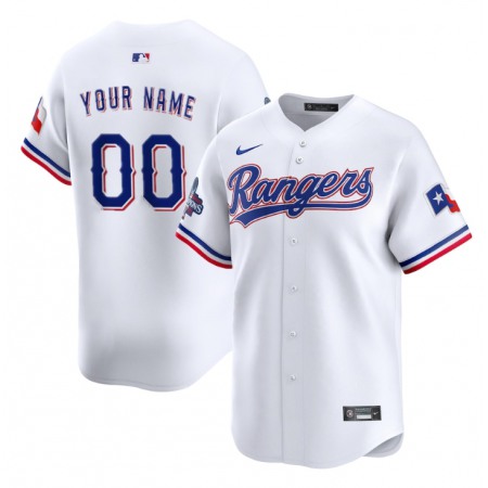 Men's Texas Rangers ACTIVE Player Custom White 2023 World Series Stitched Baseball Jersey