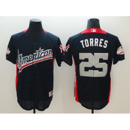 American League #25 Gleyber Torres Navy 2018 MLB All-Star Game Home Run Derby Jersey