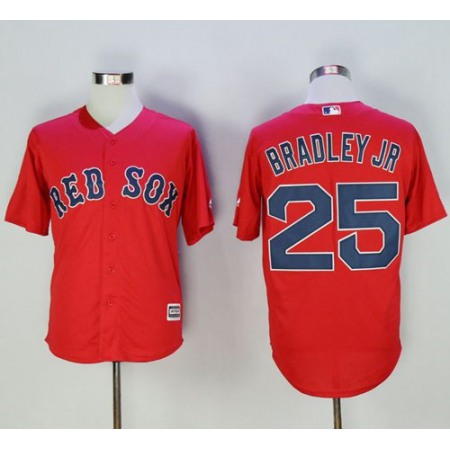 Red Sox #25 Jackie Bradley Jr Red New Cool Base Stitched MLB Jersey