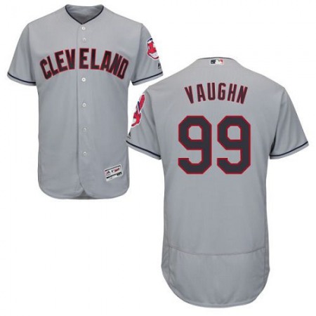 indians #99 Ricky Vaughn Grey Flexbase Authentic Collection Stitched MLB Jersey