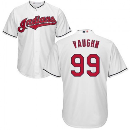 indians #99 Ricky Vaughn White New Cool Base Stitched MLB Jersey