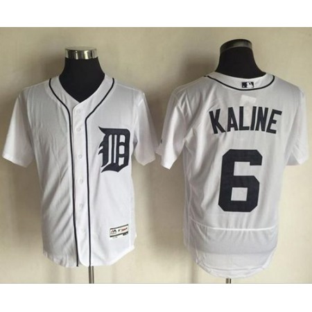 Tigers #6 Al Kaline White Flexbase Authentic Collection Stitched MLB Jersey