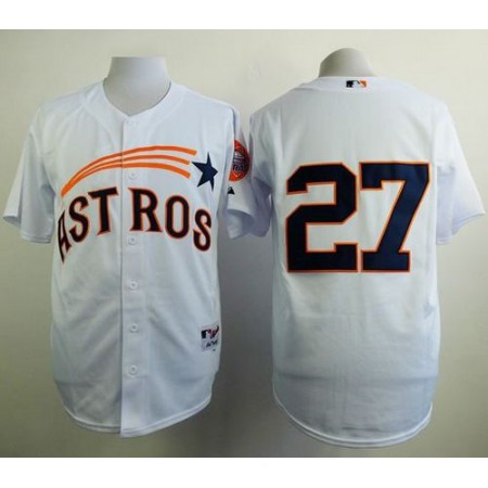 Astros #27 Jose Altuve White 1965 Turn Back The Clock Stitched MLB Jersey