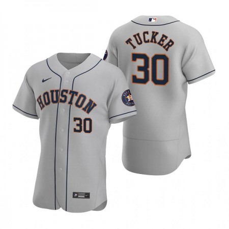 Men's Houston Astros #30 Kyle Tucker Gray Flex Base Stitched Jersey