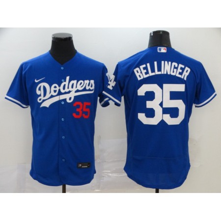 Men's Los Angeles Dodgers #35 Cody Bellinger Blue Flex Base Stitched MLB Jersey