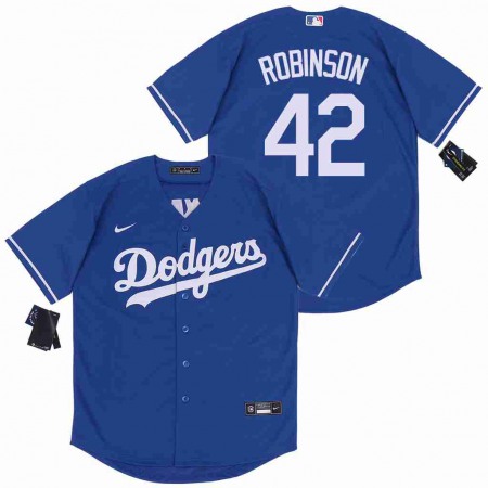 Men's Los Angeles Dodgers #42 Jackie Robinson Blue Cool Base Stitched Jersey