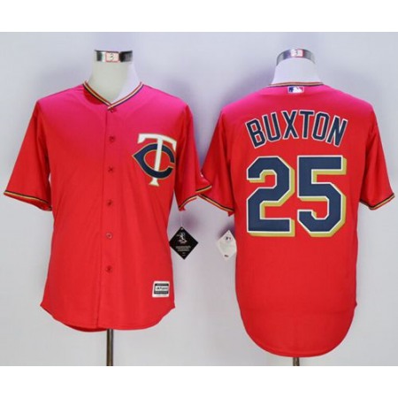 Twins #25 Byron Buxton Red New Cool Base Stitched MLB Jersey