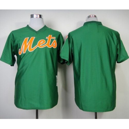 Mitchell And Ness Mets Blank Green Throwback Stitched MLB Jersey