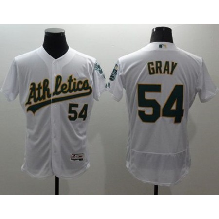 Athletics #54 Sonny Gray White Flexbase Authentic Collection Stitched MLB Jersey