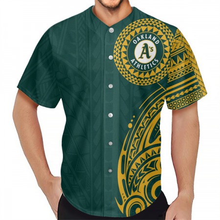 Men's Oakland Athletics Green Baseball Jersey