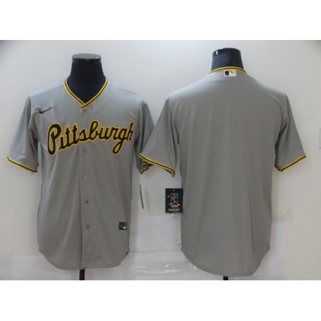 Men's Pittsburgh Pirates Blank Grey Cool Base Stitched Jersey