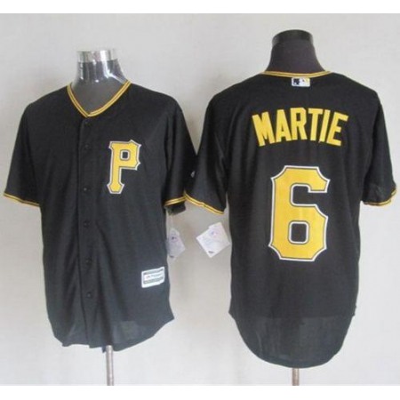 Pirates #6 Starling Marte Black New Cool Base Stitched MLB Jersey