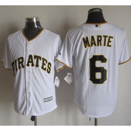 Pirates #6 Starling Marte White New Cool Base Stitched MLB Jersey