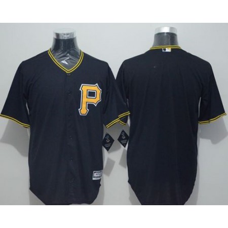 Pirates Blank Black New Cool Base Stitched MLB Jersey