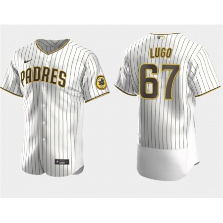 Men's San Diego Padres #67 Seth Lugo White Flex Base Stitched Baseball Jersey