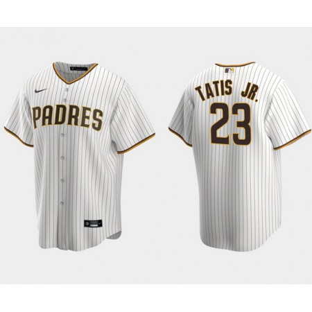 Men's San Diego Padres White #23 Fernando Tatis Jr. Stitched MLB Jersey