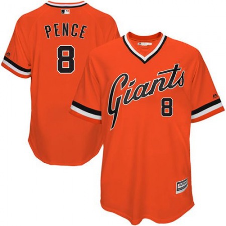 Giants #8 Hunter Pence Orange 1978 Turn Back The Clock Stitched MLB jerseys