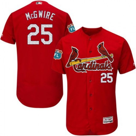 Cardinals #25 Mark McGwire Red Flexbase Authentic Collection Stitched MLB Jersey