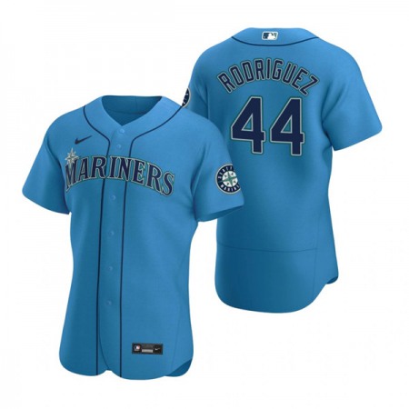 Men's Seattle Mariners #44 Julio Rodriguez Royal Flex Base Stitched Jersey