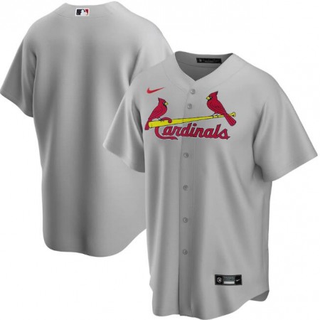 Men's St. Louis Cardinals Blank Grey Cool Base Stitched Jersey