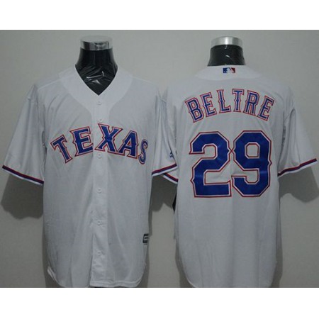 Rangers #29 Adrian Beltre White New Cool Base Stitched MLB Jersey