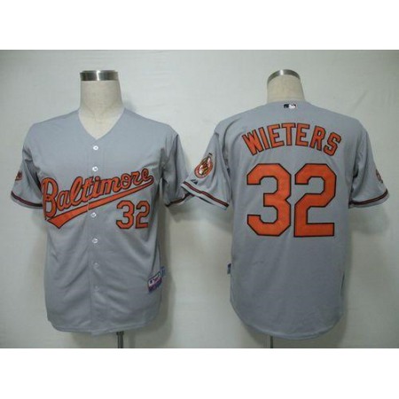 Orioles #32 Matt Wieters Grey Cool Base Stitched Youth MLB Jersey