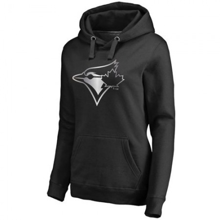 Women's Toronto Blue Jays Platinum Collection Pullover Hoodie Black