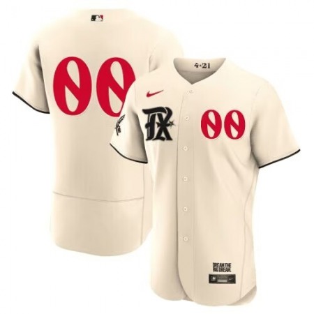 Youth Texas Rangers Customized Cream 2023 City Connect Stitched Baseball Jersey