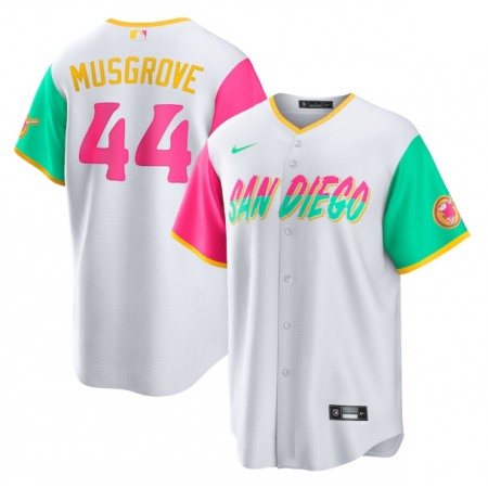 Youth San Diego Padres #44 Joe Musgrove 2022 White City Connect Stitched Baseball Jersey