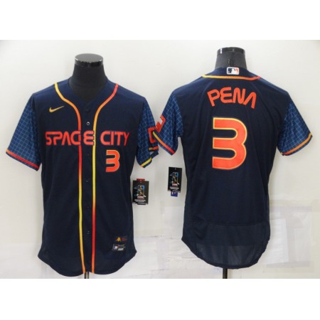 Toddler #3 Jeremy Pena 2022 Navy City Connect Stitched Baseball Jersey