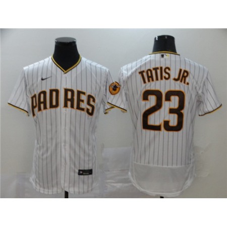 Toddlers San Diego Padres #23 Fernando Tatis Jr. White Stitched Jersey