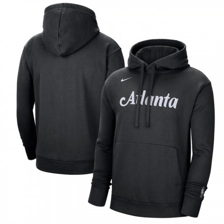 Men's Atlanta Hawks Black 2022/23 City Edition Essential Pullover Hoodie