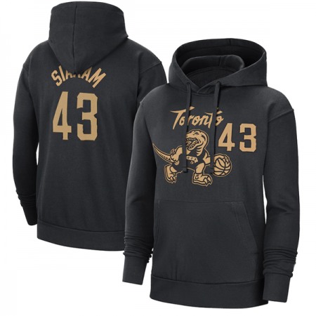 Men's Toronto Raptors #43 Pascal Siakam Black Pullover Hoodie