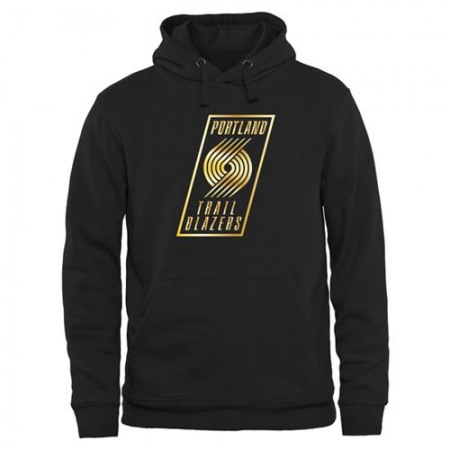 Portland Trail Blazers Gold Collection Pullover Hoodie Black