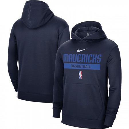 Men's Dallas Mavericks Navy Spotlight Fleece Overhead Hoodie