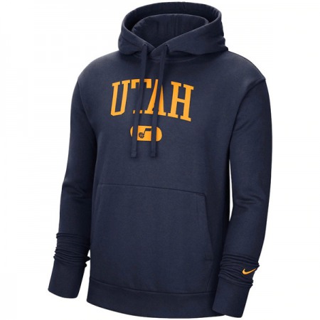 Men's Utah Jazz 2021 Navy Heritage Essential Pullover Hoodie