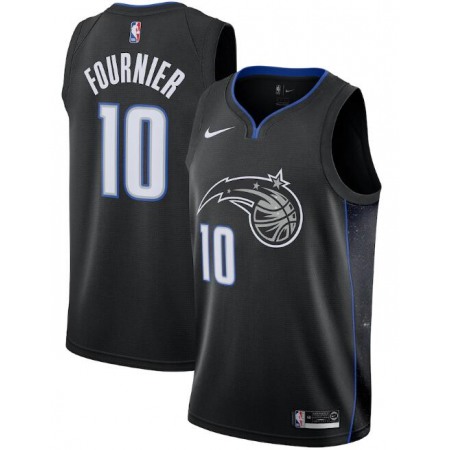 Men's Orlando Magic #10 Evan Fournie Black City Edition Stitched Swingman Jersey