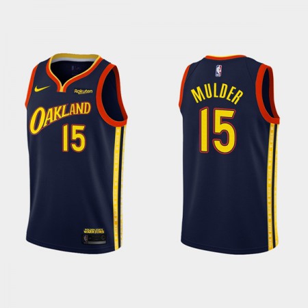 Men's Golden State Warriors #15 Mychal Mulder 2020-21 Navy City Edition Stitched NBA Jersey