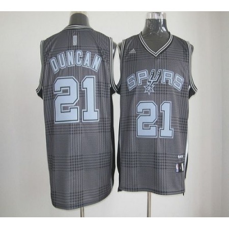 Spurs #21 Tim Duncan Black Rhythm Fashion Stitched NBA Jersey